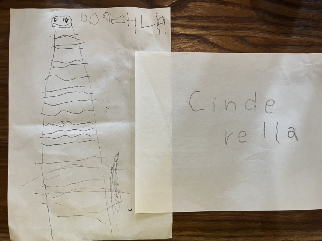 子どものイラスト「Cinderella」